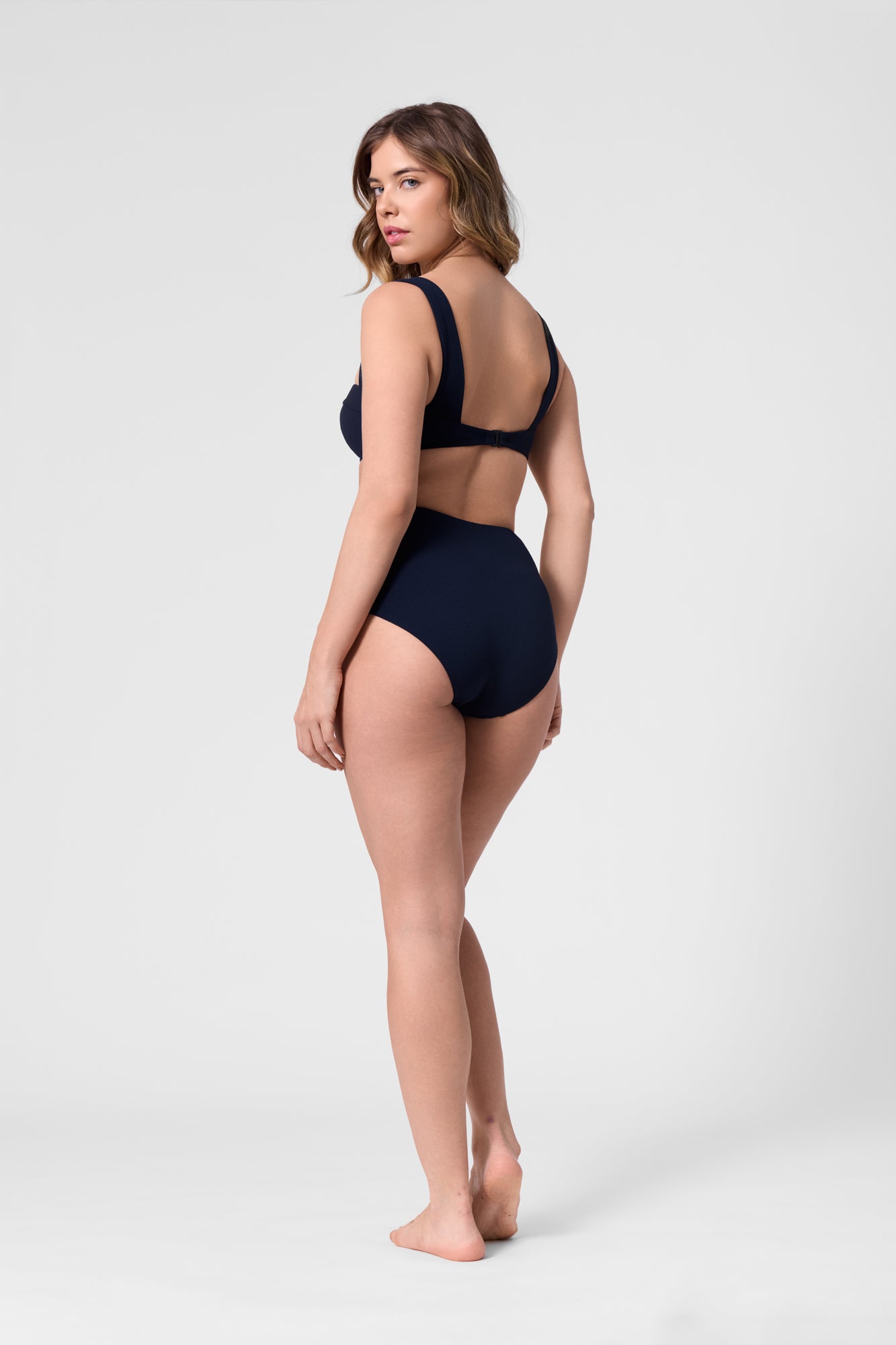 Lana Texture Bottom - Indigo