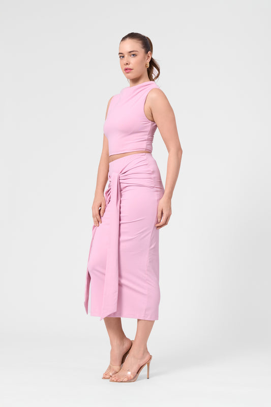 Itaso Front Wrap Skirt - Bloom