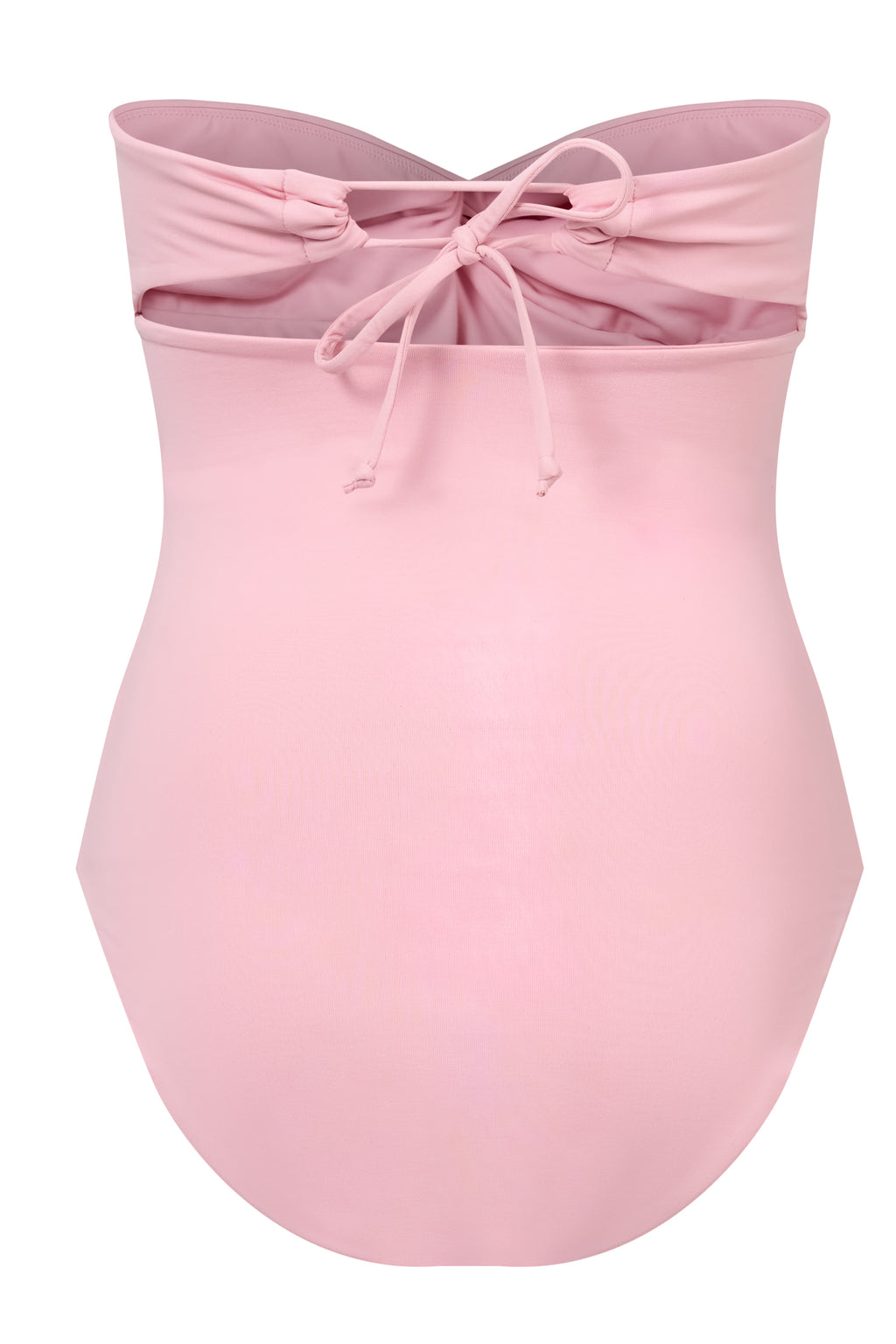 ROEM Bartolome Bandeau Top One Piece in Bloom, ghost back view