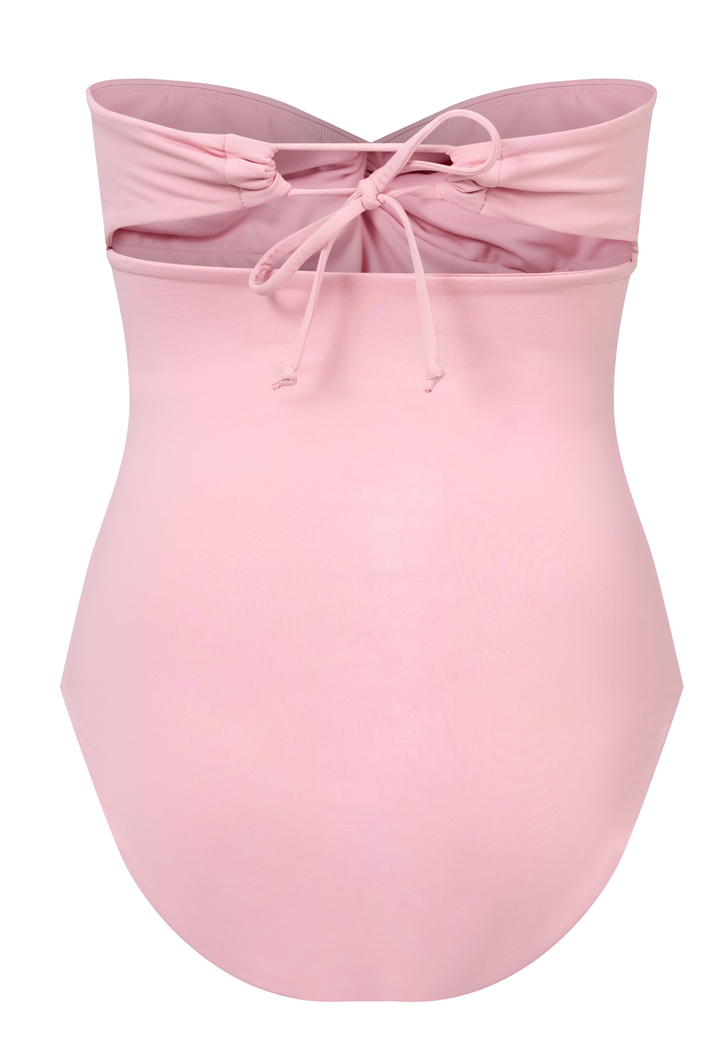 ROEM Bartolome Bandeau Top One Piece in Bloom, ghost back view