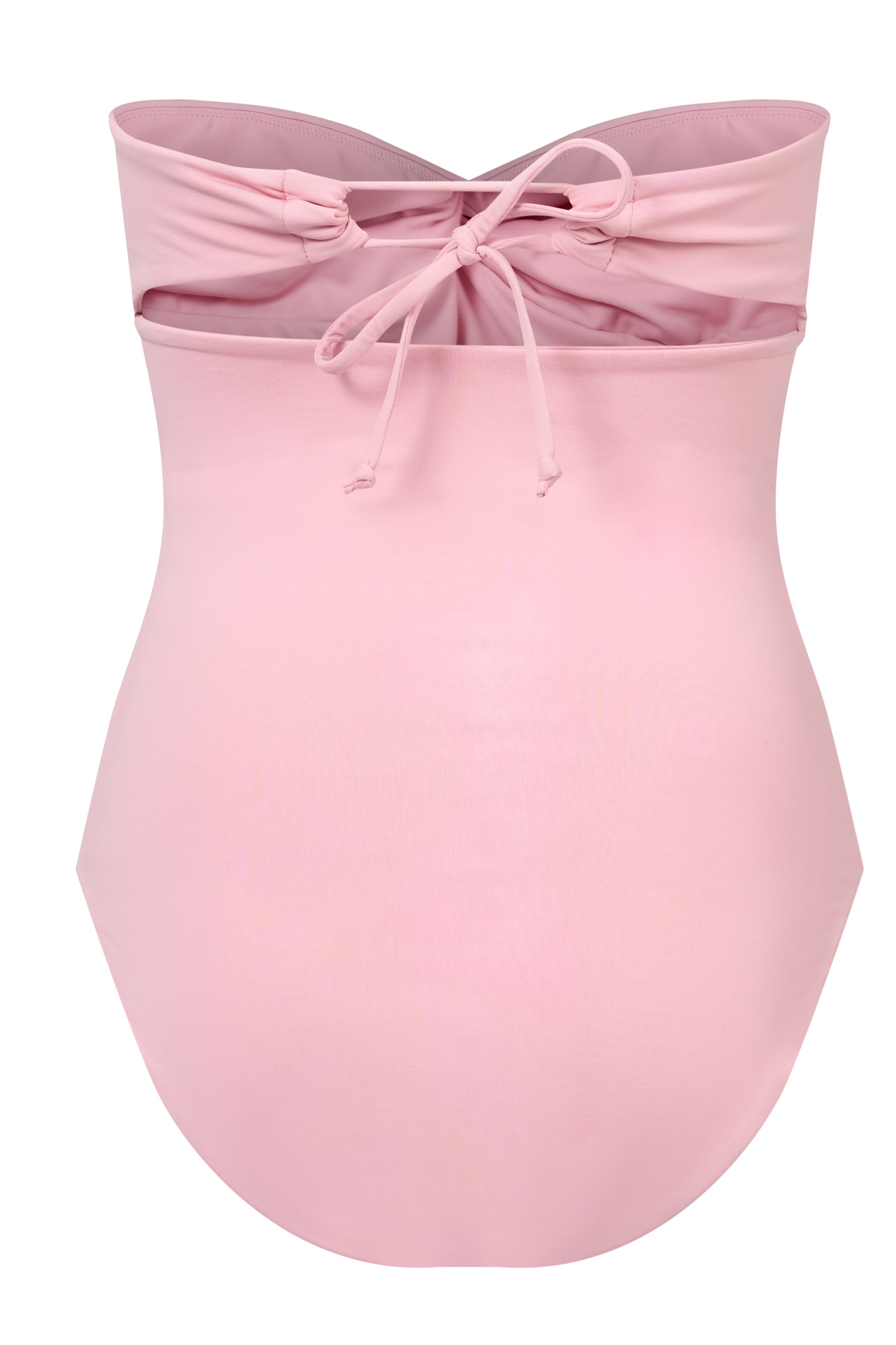 ROEM Bartolome Bandeau Top One Piece in Bloom, ghost back view