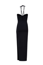 ROEM Bartolome Twist Top Dress in Black, ghost back view