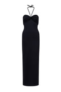 ROEM Bartolome Twist Top Dress in Black, ghost front view