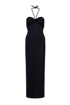 ROEM Bartolome Twist Top Dress in Black, ghost front view