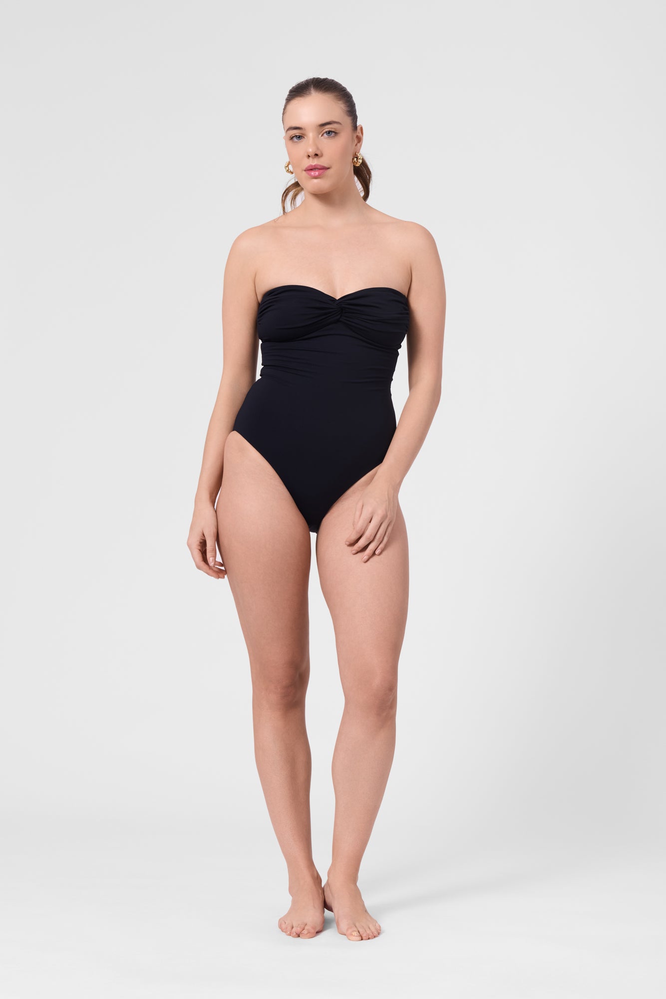 Bartolome Bandeau Top One Piece - Black