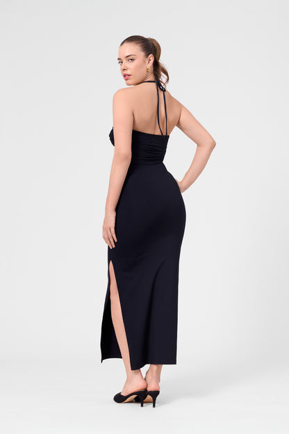 Bartolome Twist Top Dress - Black