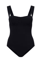 ROEM Calabria One Piece in Black, ghost front view