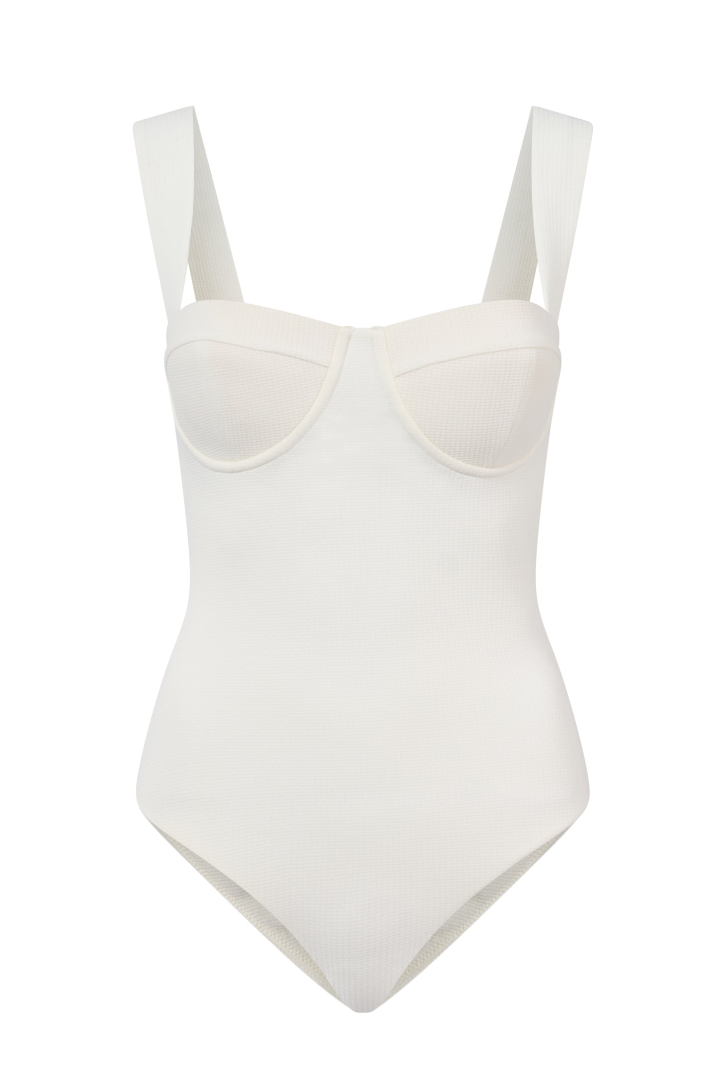 ROEM Calabria One Piece in Pearl, ghost front view