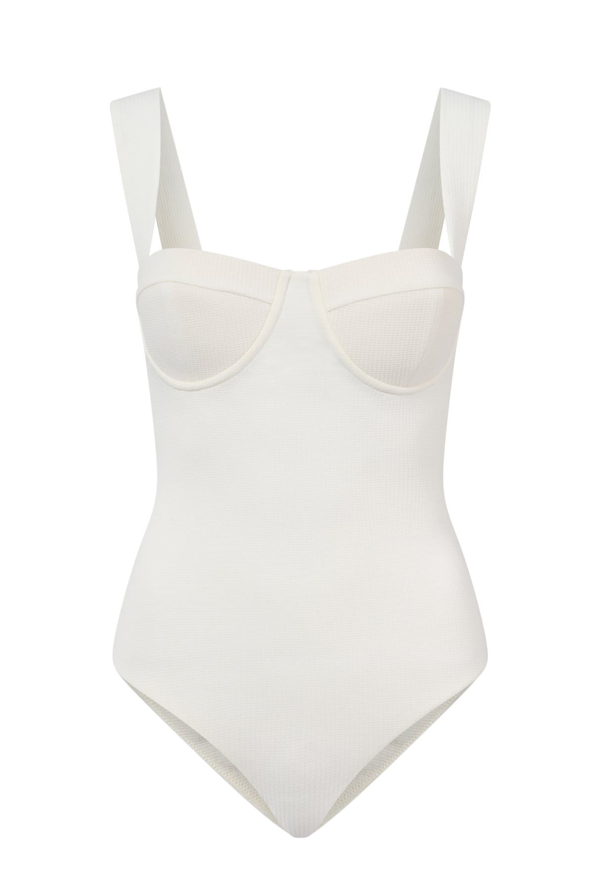ROEM Calabria One Piece in Pearl, ghost front view