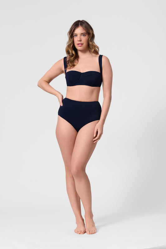 Lana Texture Bottom - Indigo