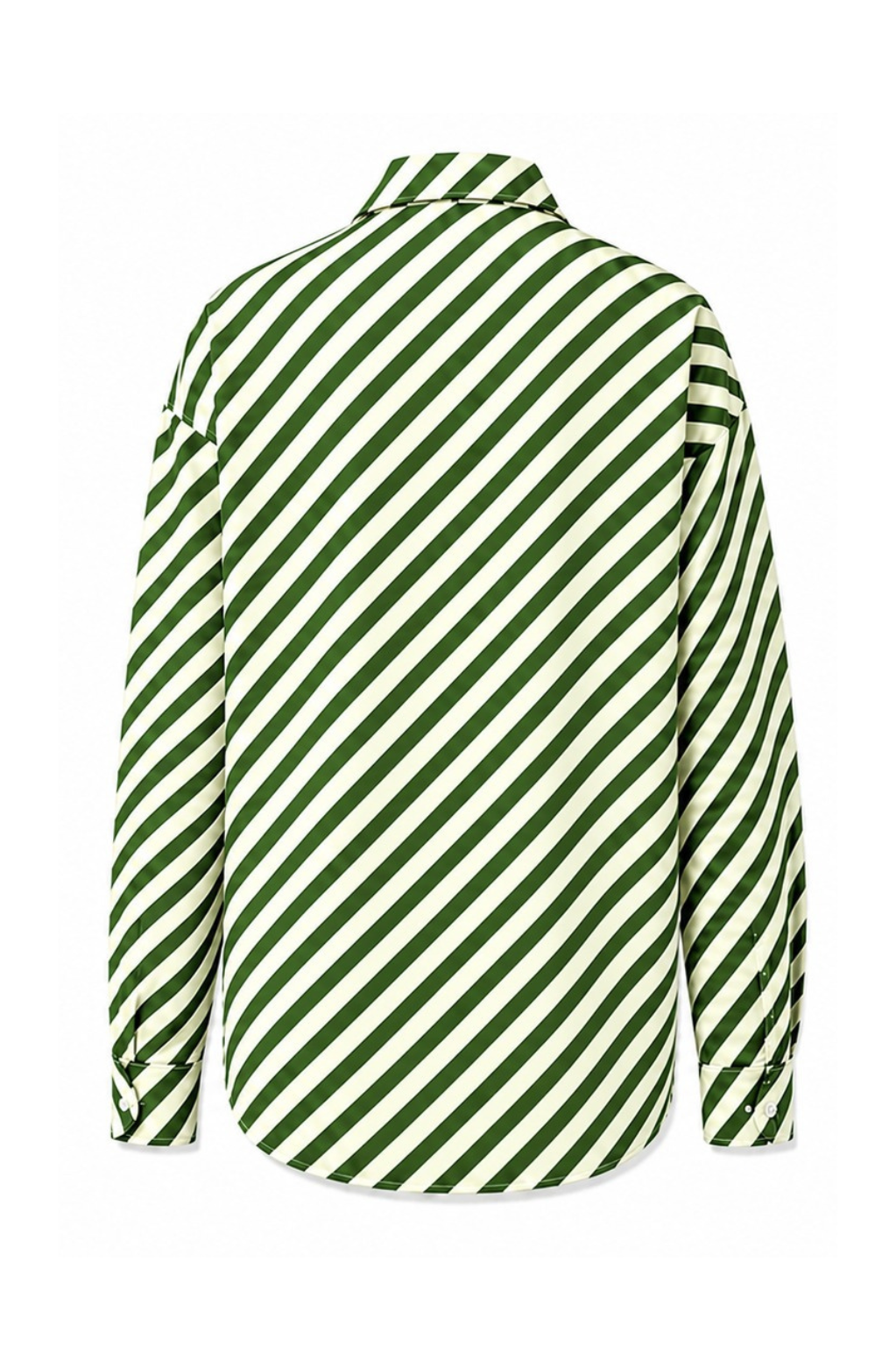ROEM Gallion Shirt in Garden, flat back view