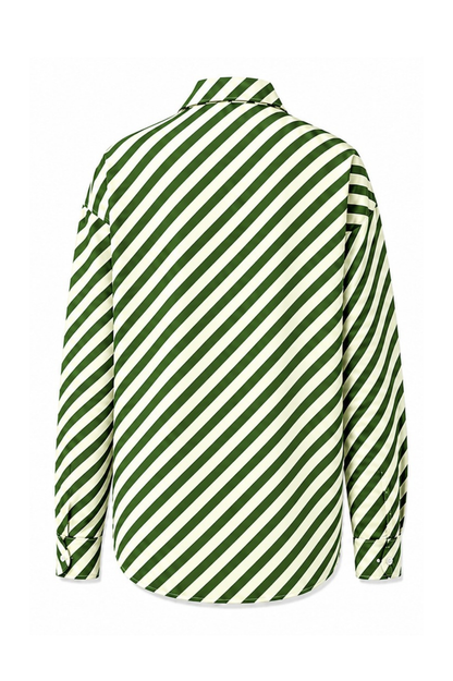 ROEM Gallion Shirt in Garden, flat back view