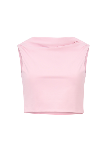 ROEM Grace Swim Top in Bloom, ghost front view
