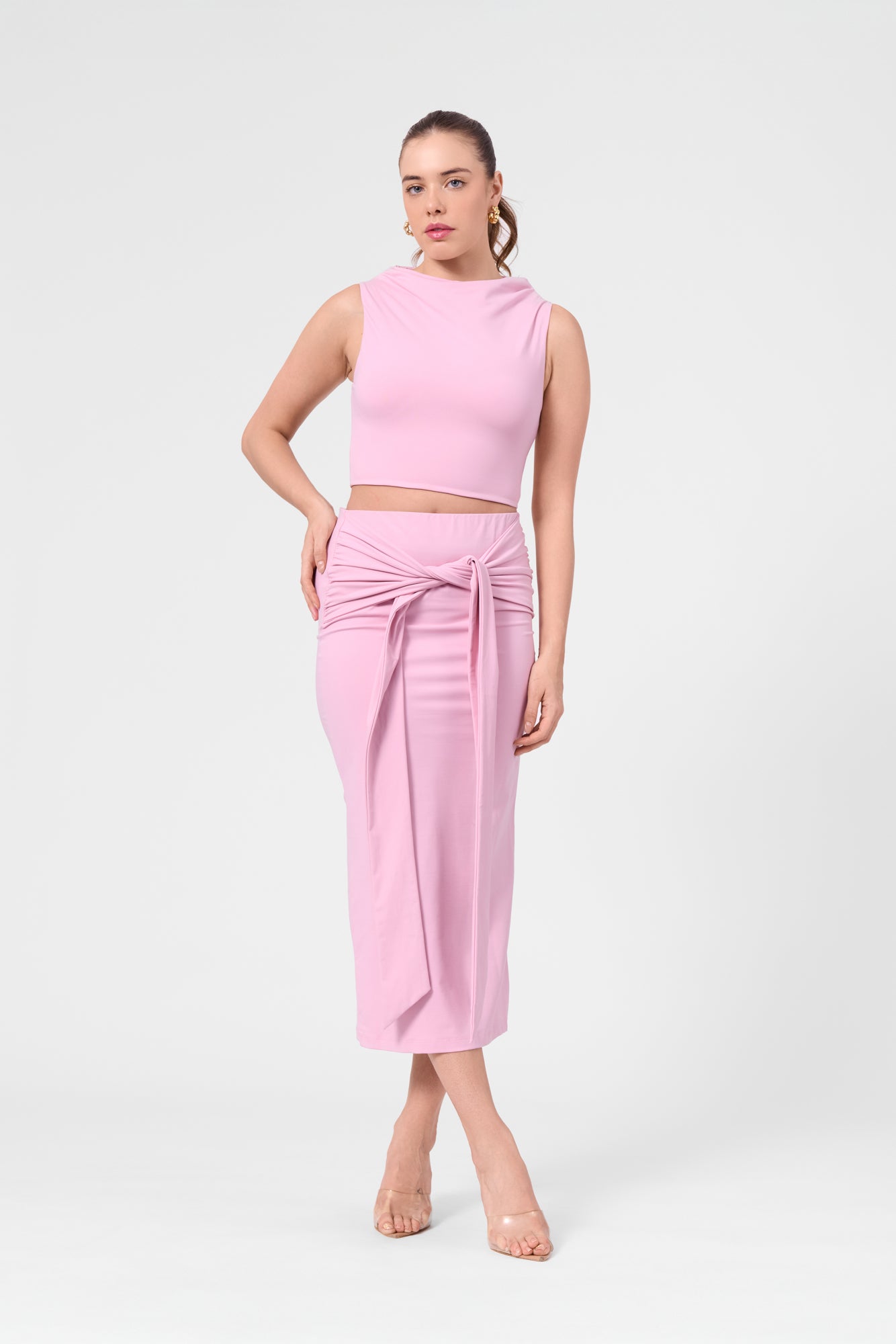 Itaso Front Wrap Skirt - Bloom