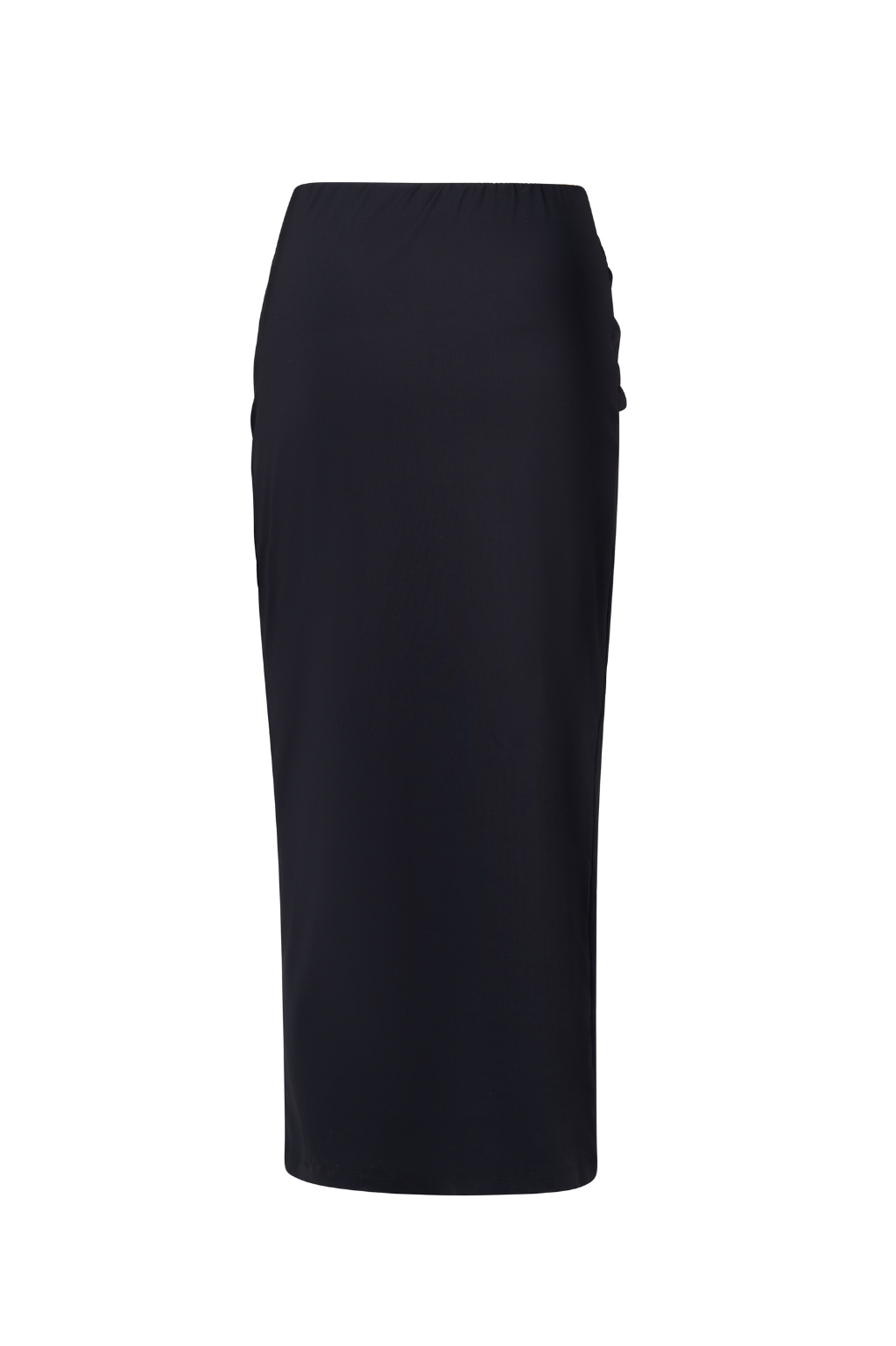 ROEM Itaso Front Wrap Skirt in Black, ghost back view