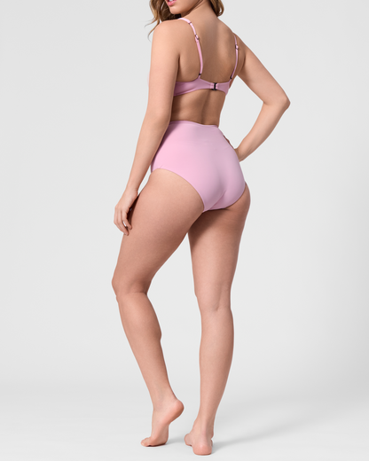 ROEM Lana Bottom in Bloom, back view showing the V-neckline and adjustable straps