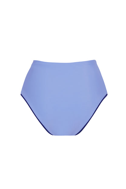 ROEM Lana Bottom in Periwinkle/Navy, back view