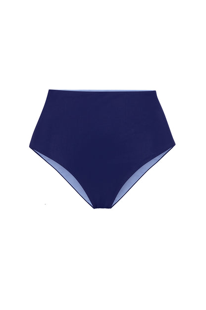 ROEM Lana Bottom in Periwinkle/Navy, front view, 2