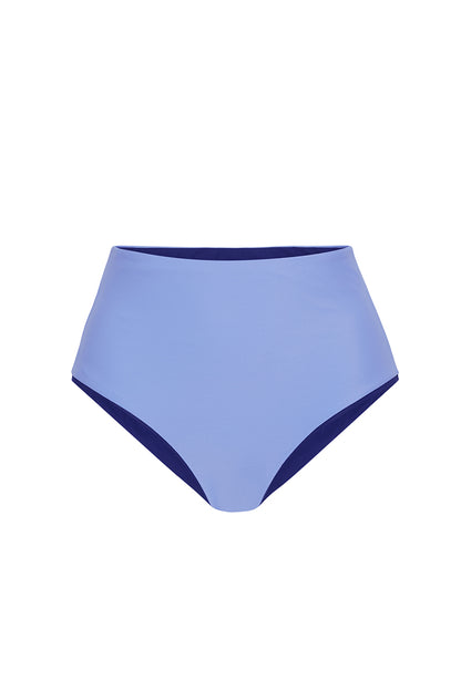 ROEM Lana Bottom in Periwinkle/Navy, front view