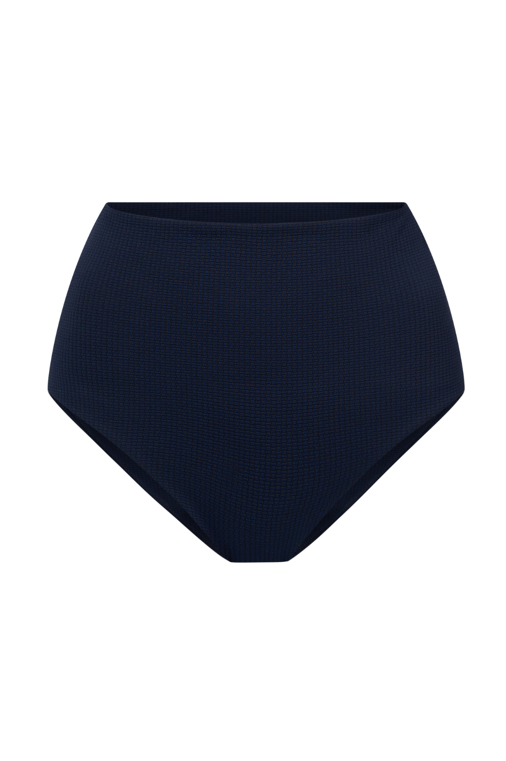 ROEM Lana Texture Bottom in Indigo, ghost front view