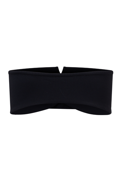 ROEM Lorient Bandeau Top in Black, back view