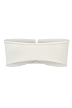 ROEM Lorient Bandeau Top in Pearl, back view