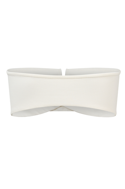 ROEM Lorient Bandeau Top in Pearl, back view