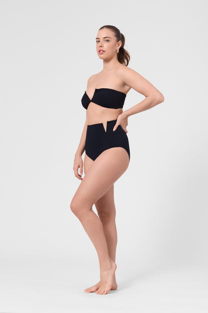 Marigot V High Rise Bottom - Black