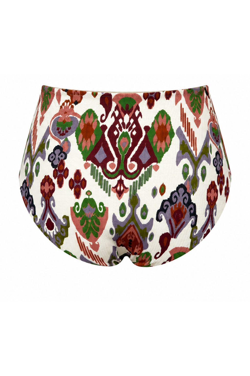 ROEM Marigot V High Rise Bottom in Goa Ikat, back view