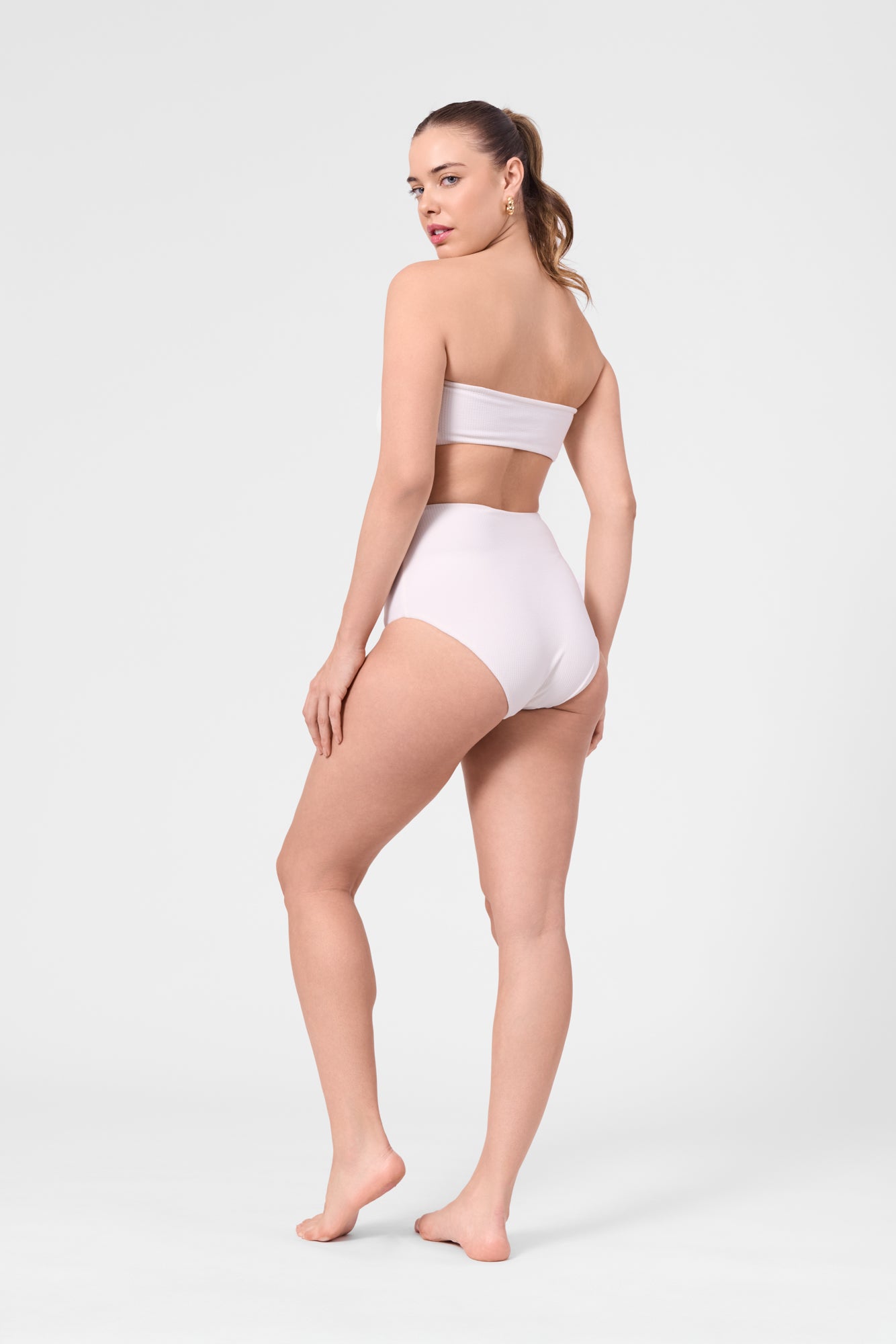 Marigot V High Rise Bottom - Pearl