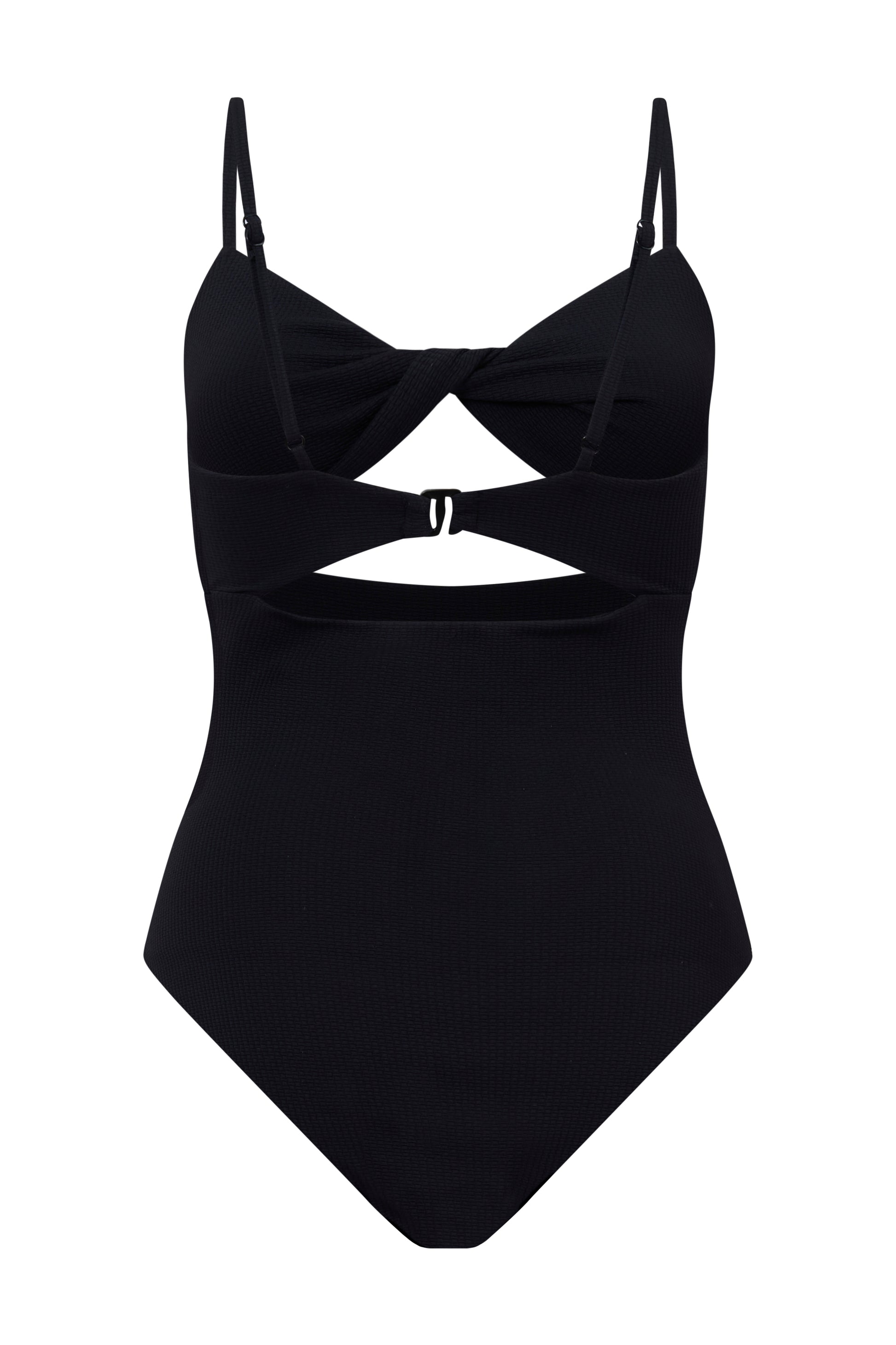 ROEM Santa Cruz One Piece in Black, ghost front view